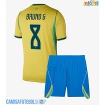 Camisa de time de futebol Brasil Bruno Guimaraes #8 Replicas 1º Equipamento Infantil Mundo 2026 Manga Curta (+ Calças curtas)